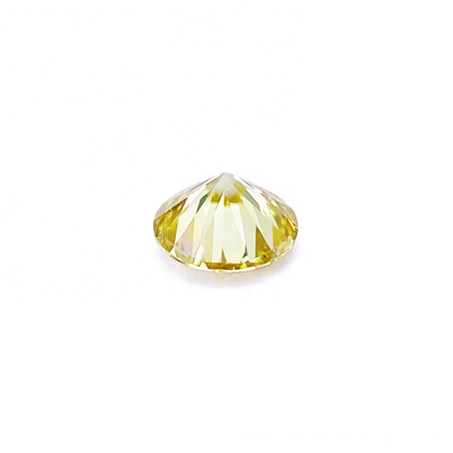 Light Yellow Colored Moissanite Stone Diamond